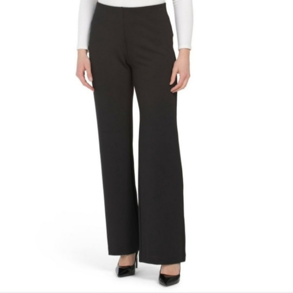 Elie Tahari Pants - Elie Tahari Wide Leg Virgin Wool Black Dress Pants